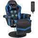 Massage Gaming Recliner Height Adjustable Racing Swivel Chair with Cup Holder