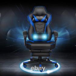 Massage Leather Gaming Racing Chair Ergonomic Swivel Computer Office Desk Chair