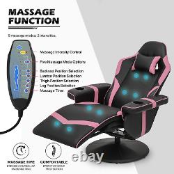 Massage Racing Chair BLUETOOTH SPEAKER Ergonomic Recliner Computer Gaming Seat