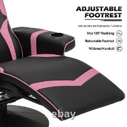 Massage Racing Chair BLUETOOTH SPEAKER Ergonomic Recliner Computer Gaming Seat