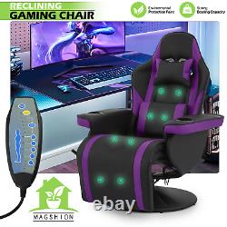 Massage Reclinable Gaming Chair Electric Home Computer Seat withBluetooth Speaker