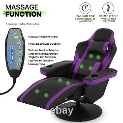 Massage Reclinable Gaming Chair Electric Home Computer Seat withBluetooth Speaker