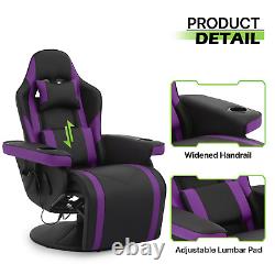 Massage Reclinable Gaming Chair Electric Home Computer Seat withBluetooth Speaker