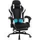 Massage Video Game Chair Ergonomic Racing Computer Chair Footrest Recliner White