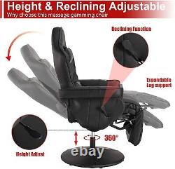 Massage Video Gaming Recliner Chair Backres Seat Height Adjustment Office Chair