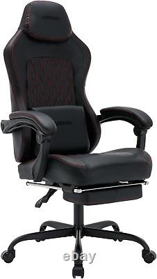 NIONIK Gaming Chair with Footrest, Ergonomic Computer Gaming Chair, Massage Game