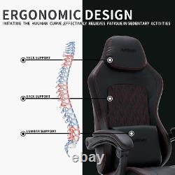 NIONIK Gaming Chair with Footrest, Ergonomic Computer Gaming Chair, Massage Game