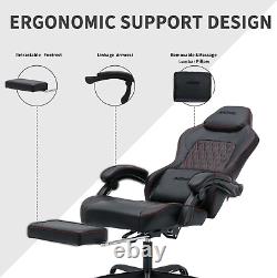 NIONIK Gaming Chair with Footrest, Ergonomic Computer Gaming Chair, Massage Game