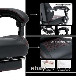 NIONIK Gaming Chair with Footrest, Ergonomic Computer Gaming Chair, Massage Game