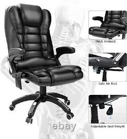 Office Chair Massage with Heated, Faux Leather High Back Executive Gaming Chair