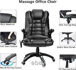 Office Chair Massage with Heated, Faux Leather High Back Executive Gaming Chair