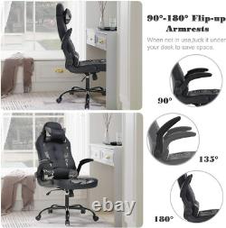 PC Gaming Chair Racing Office Chair Ergonomic Desk Chair Massage PU Leather Comp