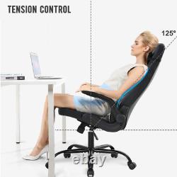 PC Gaming Chair Racing Office Chair Ergonomic Desk Chair Massage PU Leather Comp