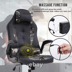 PC Gaming Chair Racing Office Chair Ergonomic Desk Chair Massage PU Leather Comp