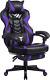 Purple Gaming Chair Reclining Computer Chair with Footrest High Back Gamer Chair