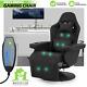 Reclinable Gaming Racing Massage Chair Computer Swivel Seat withBluetooth Speakers