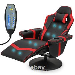 RecliningBLUETOOTH SPEAKERMassage Gaming Chair Ergonomic Office Computer Seat