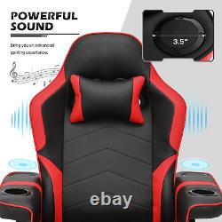 RecliningBLUETOOTH SPEAKERMassage Gaming Chair Ergonomic Office Computer Seat