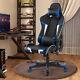 Reclining Swivel Massage Gaming Chair with Lumbar Support