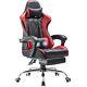 Shahoo Gaming Chair with Footrest and Massage Lumbar Support, Video Red