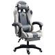 Technology Fabric Gaming Chair Racing Massage Leather Computer Seat Footrest