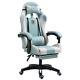 Technology Fabric Gaming Chair Racing Massage Leather Computer Seat Footrest