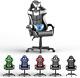 White Gaming Chair with Massage, Ergonomic Gamer Chair, Racing Game Chair, Pc Compu