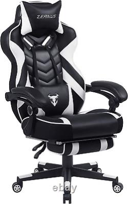 Zeanus Ergonomic Gaming Chair with Footrest Recliner Computer Chair with Massage